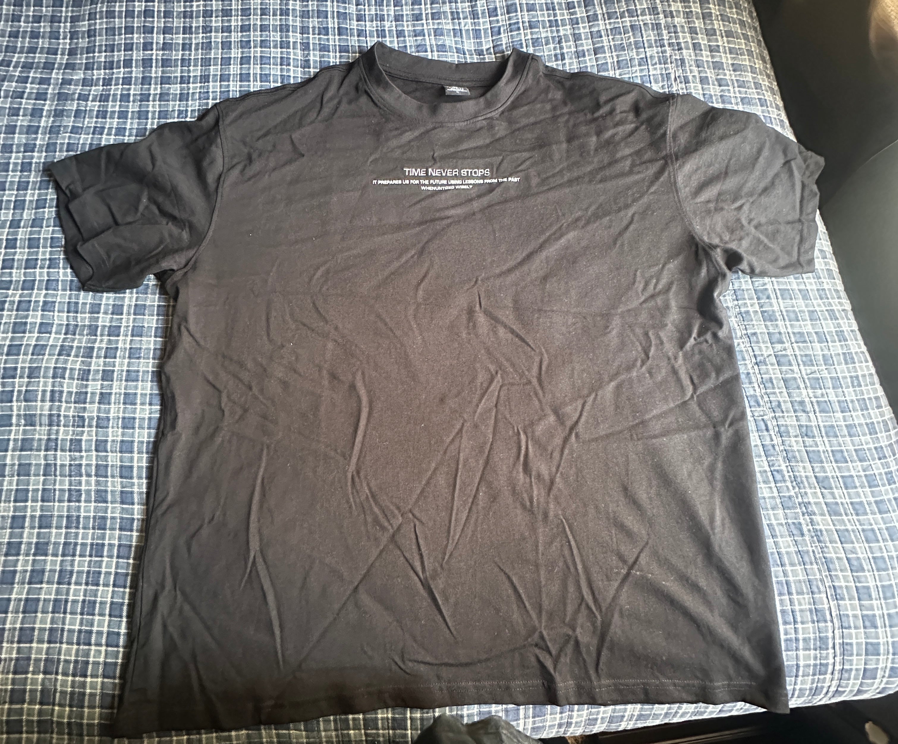 Black graphic T-shirt