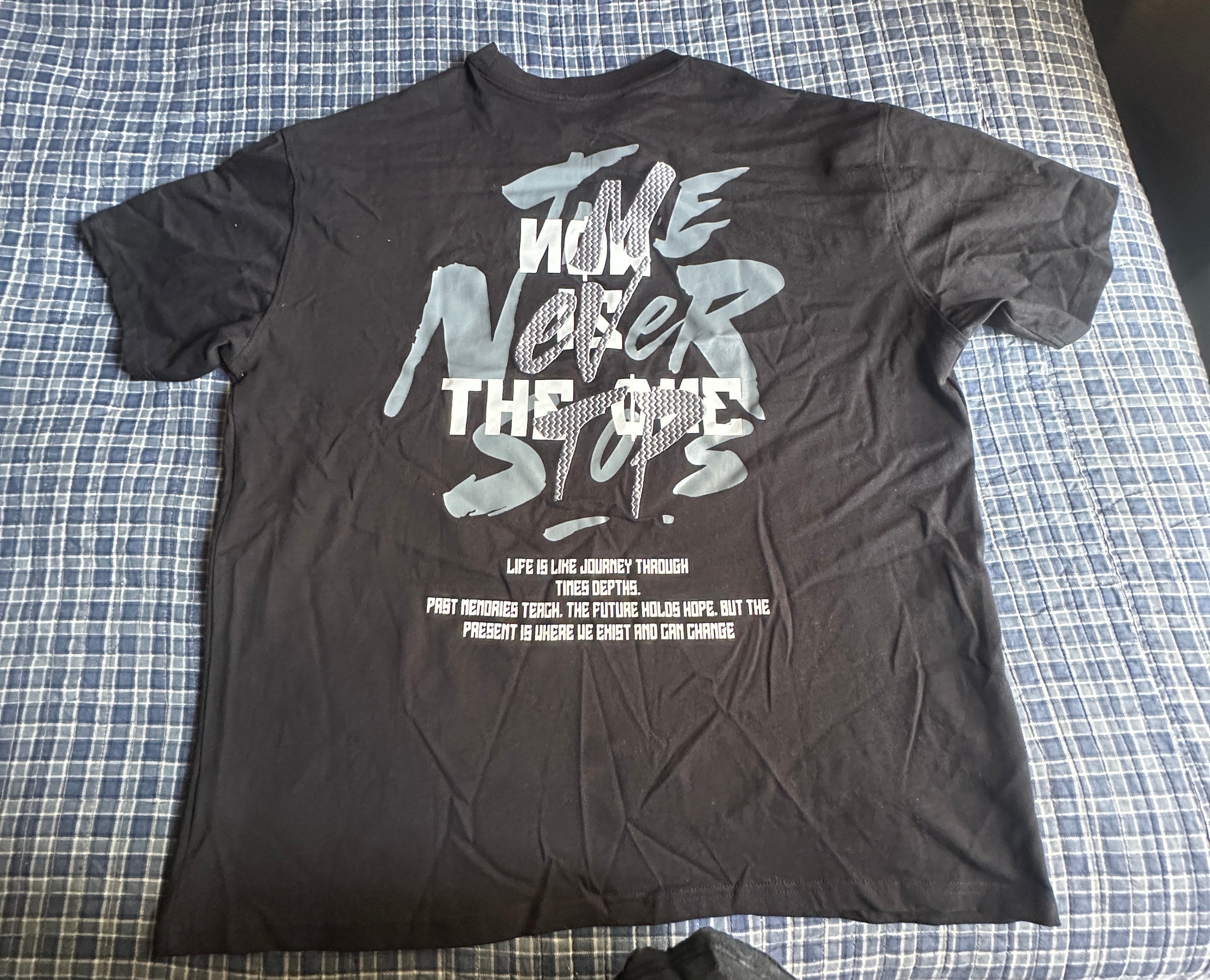 Black graphic T-shirt