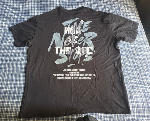 Black graphic T-shirt